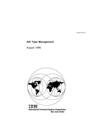 AIX Tape Management August 1996 - Ibm
