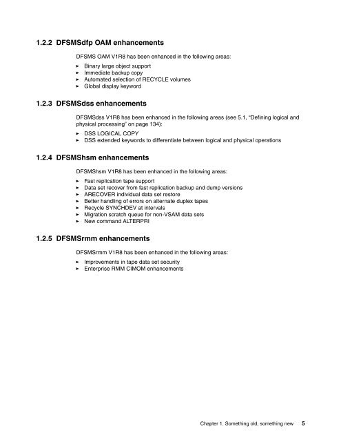 z/OS V1R8 DFSMS Technical Update - IBM Redbooks