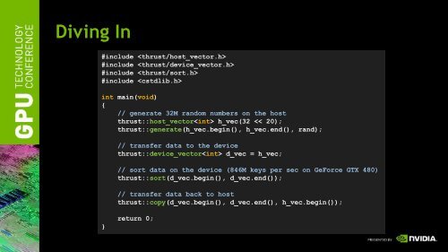 High-Productivity CUDA Development with the Thrust Template ...