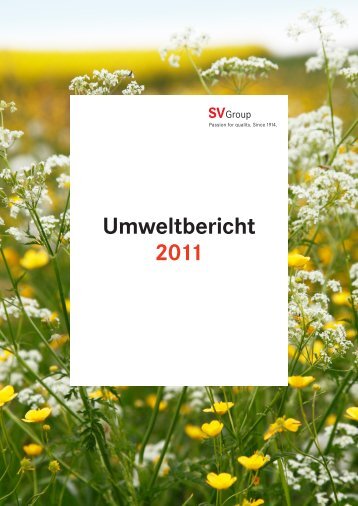 Umweltbericht 2011 (PDF) - SV (Schweiz)