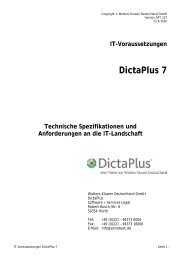 IT-Voraussetzungen DictaPlus 7 Technische ... - AnNoText