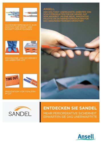 EntdEckEn SiE SandEl - Ansell Healthcare Europe