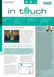 Editorial Gewinn mit Meeresblick Neu: Glove Management Programm