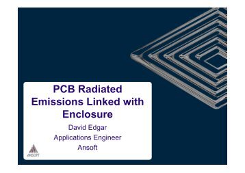 PCB Radiated Emissions Linked With Enclosure