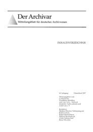 Jahresinhaltsverzeichnis 2007 - Archive in Nordrhein-Westfalen