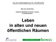 Leben in alten und neuen öffentlichen Räumen - Akademie für ...