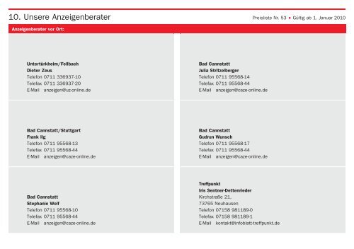 Preisliste 2010 - Die-Zeitungen.de