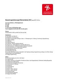 Bewertungsänderungen/Elementeliste 2012 - Hessischer ...