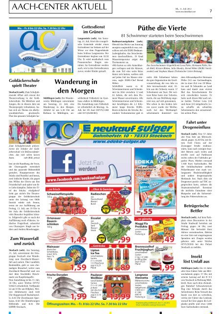 Ausgabe 28 / 2012 - Singener Wochenblatt