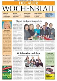 Ausgabe 47 / 2010 - Singener Wochenblatt
