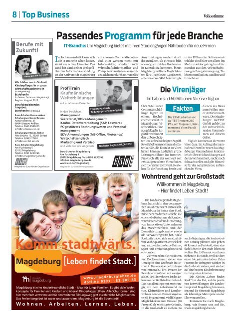 "Top Business" jetzt kostenlos als PDF - Volksstimme