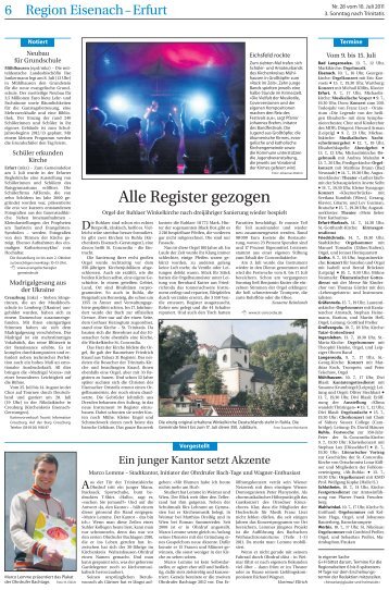 Alle Register gezogen - Glaube + Heimat