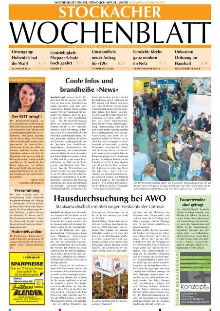Ausgabe 04 / 2012 - Singener Wochenblatt