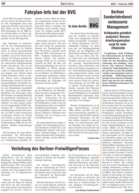 Februar - Berliner Behindertenzeitung