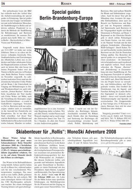 Februar - Berliner Behindertenzeitung