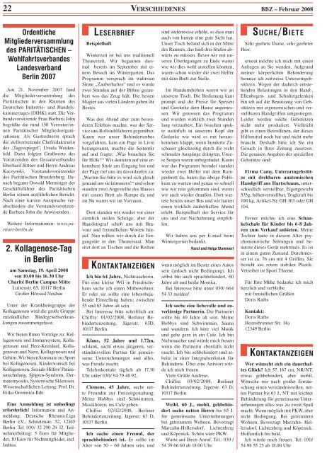 Februar - Berliner Behindertenzeitung