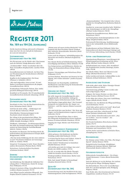 Register2011 - Mabuse Verlag