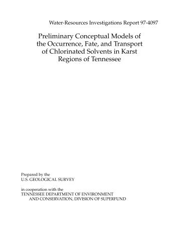 Preliminary Conceptual Models of the Occurrence, Fate, and - CLU-IN