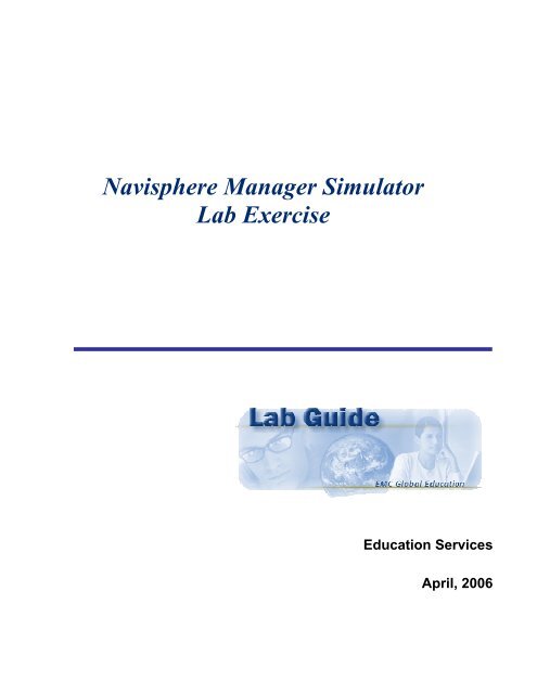 Navisphere Manager Simulator Lab Exercise