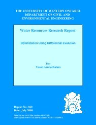 Water Resources Research Report - Western Engineering ...