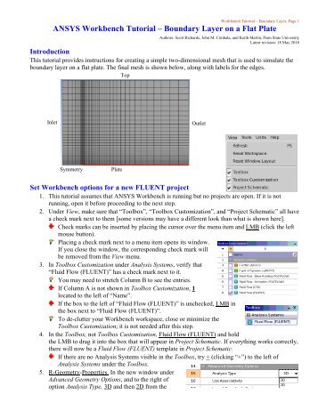 ANSYS Workbench Tutorial – Boundary Layer on a Flat Plate