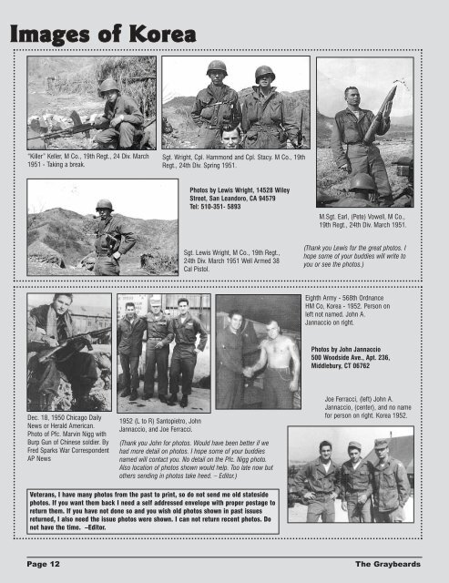 The Graybeards – KWVA - Korean War Veterans Association