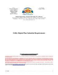 Utility Digital Plan Submittal Requirements - City of North Las Vegas