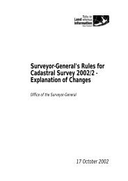 Surveyor-General's Rules for Cadastral Survey 2002/2 - Land ...