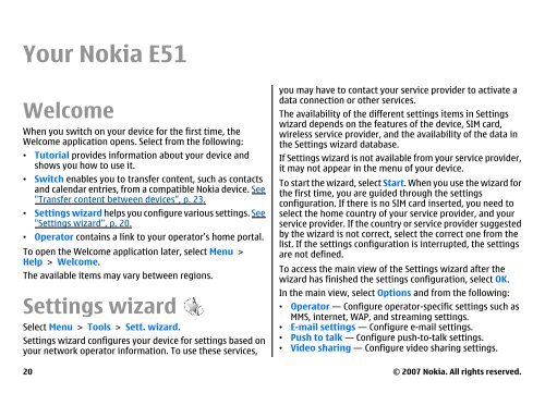 E51 User Guide - Nokia