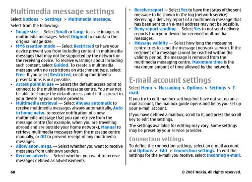 E51 User Guide - Nokia