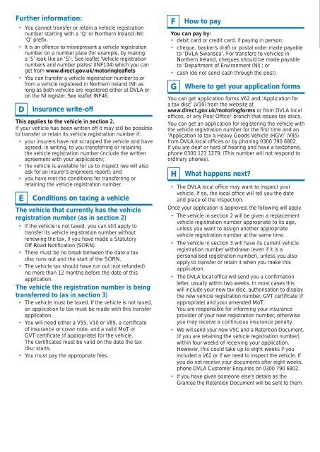 Application to transfer or retain a vehicle registration number - Gov.uk