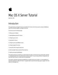 Mac OS X Server Tutorial - Rhapsody Resource Page