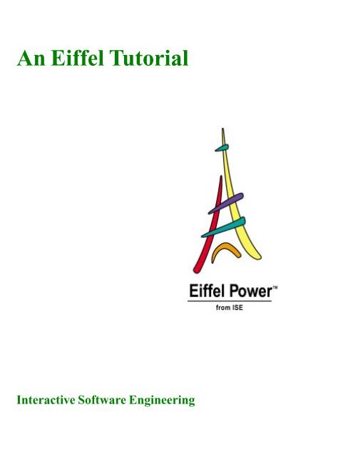 An Eiffel Tutorial - Eiffel - Eiffel Software