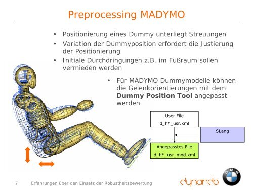 Auswirkungen auf das Simulationsmodell - Dynardo GmbH