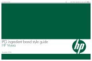 IPG ingredient brand style guide HP Vivera