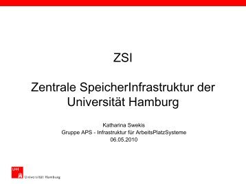 Infrastruktur für ArbeitsPlatzSysteme - RRZ Universität Hamburg