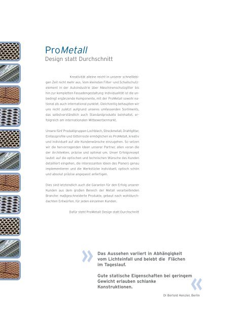 STRECKMETALL - Pro Metall GmbH