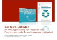 Der neue ZEWO-Leitfaden für Wirkungsmessung bei Projekten