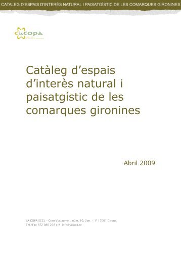 Catàleg d'espais d'interès natural i paisatgístic - Diputació de Girona