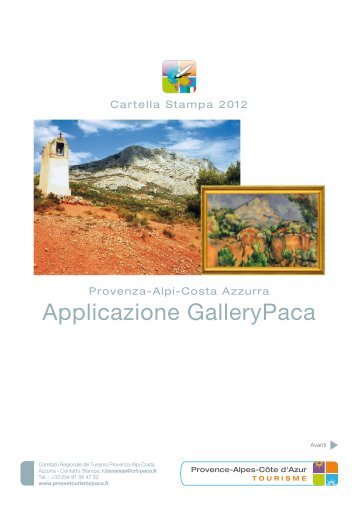 Applicazione GalleryPaca - Comité Régional de Tourisme Paca