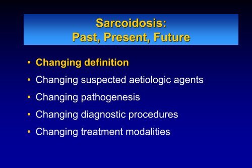 Sarcoidosis - Cleveland Clinic Center for Continuing Education