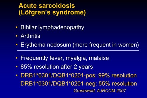 Sarcoidosis - Cleveland Clinic Center for Continuing Education