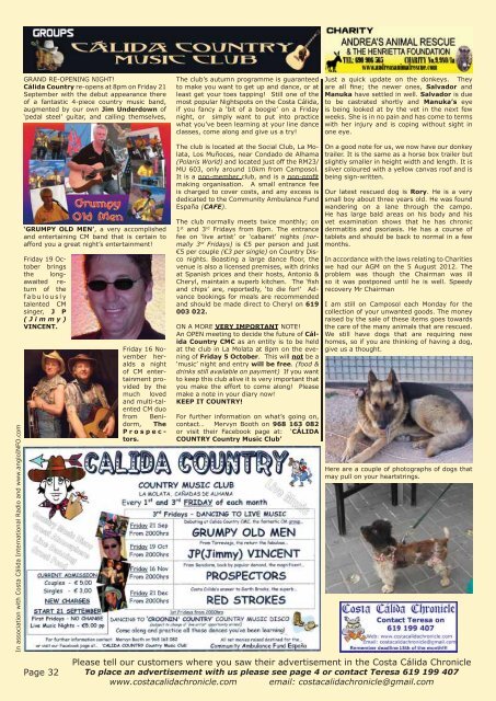 September 2012 - Costa Calida Chronicle