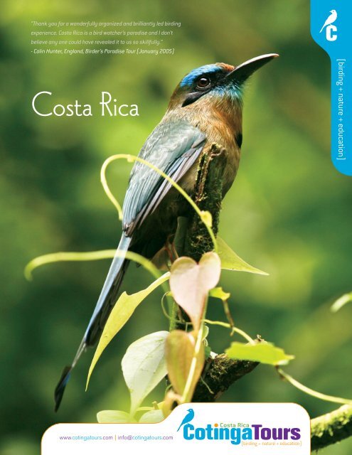 cotinga tours costa rica