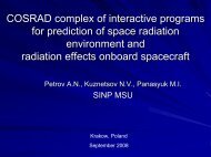 COSRAD complex of interactive programs for prediction of ... - wrmiss