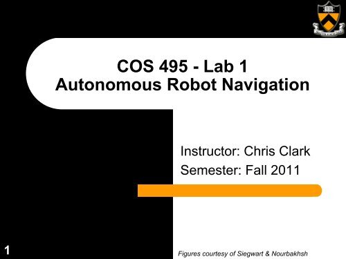 COS 495 - Lab 1 Autonomous Robot Navigation