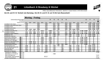 Fahrplanbuch Odenwaldkreis, Fahrplanbuch 2011, 21 H(1) - OREG