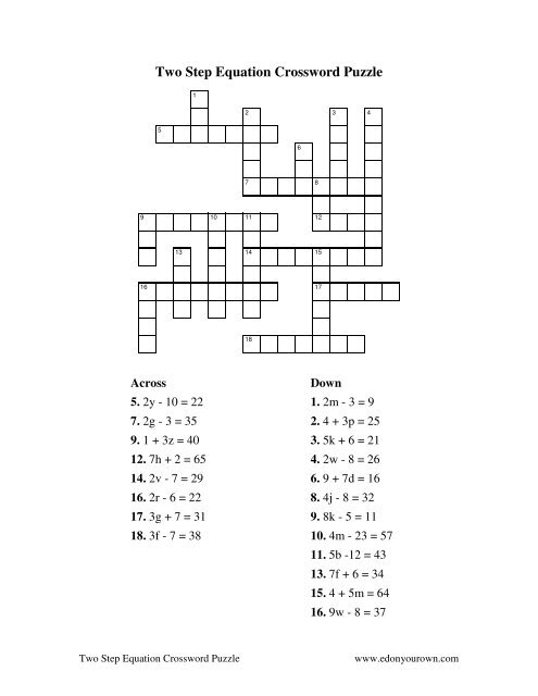 Solving Equation Puzzles 101 102 1 from David Penn See This Solving Equation Puzzles 101 102 1 from David Penn See This