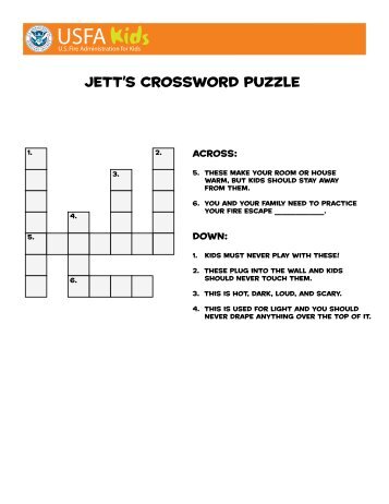 jett's crossword puzzle - US Fire Administration