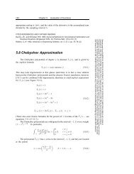 5.8 Chebyshev Approximation